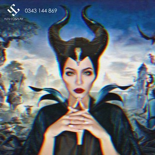 Sừng tiên hắc ám Maleficent hóa trang Halloween