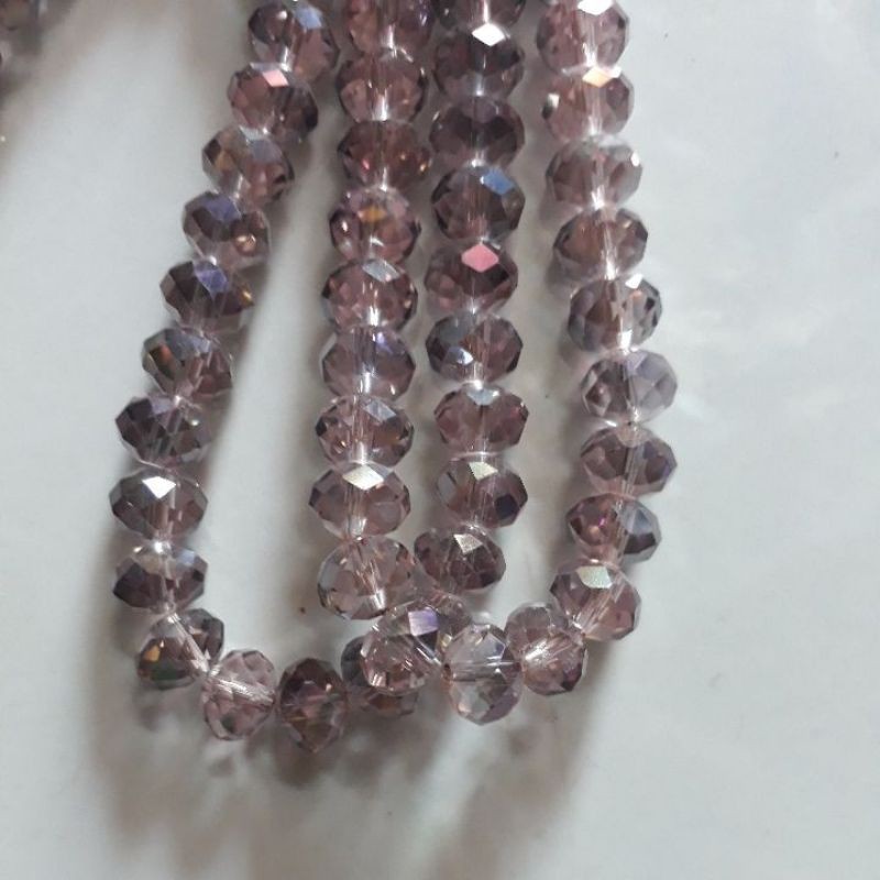 100 viên pha lê  nhiều màu 4mm hình chóp