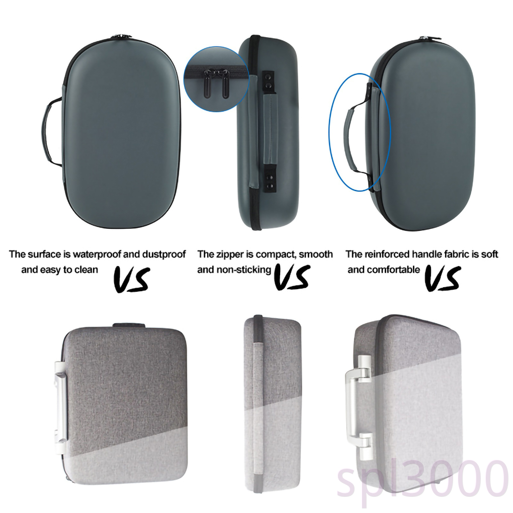VR Glasses Storage Bag Shock-proof Portable VR Lens Case EVA Box Replacement for Oculus Quest 2