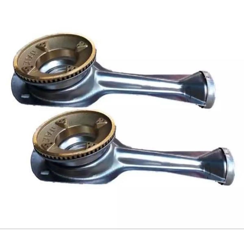 Bộ 2 điếu inox 304 phi 78 và 2 sen đồng thau chia lửa bếp gas , dài 19.5cm dày dặn, chắc chắn