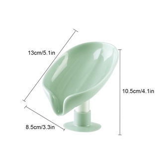 [Coco]Sponge Holder Sponge Draining Rack Leaf Shape Plastic Tray Draining Dish Kitchen Bathroom Supplies
