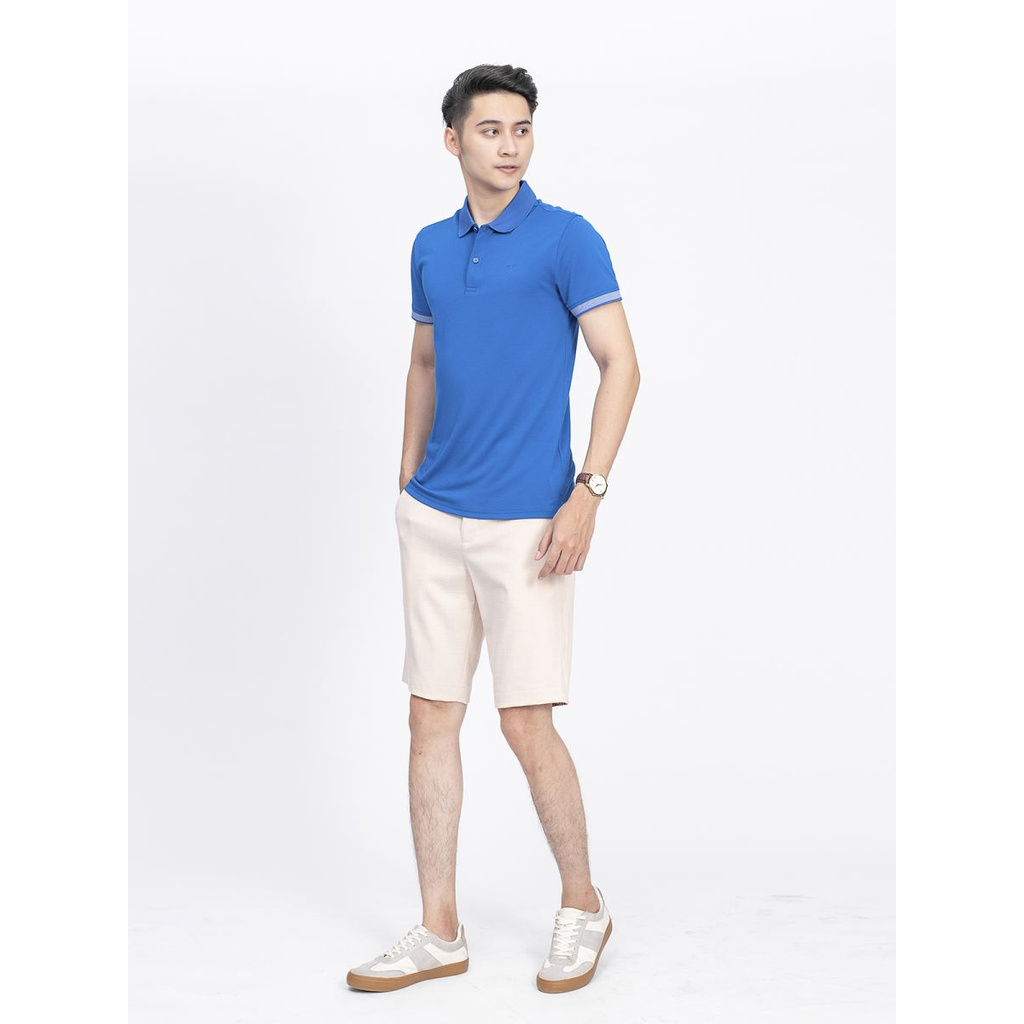 ARISTINO - Áo polo ngắn tay Aristino APS082S9 - dáng Slim fit - Chất liệu Cupro - màu Xanh biển