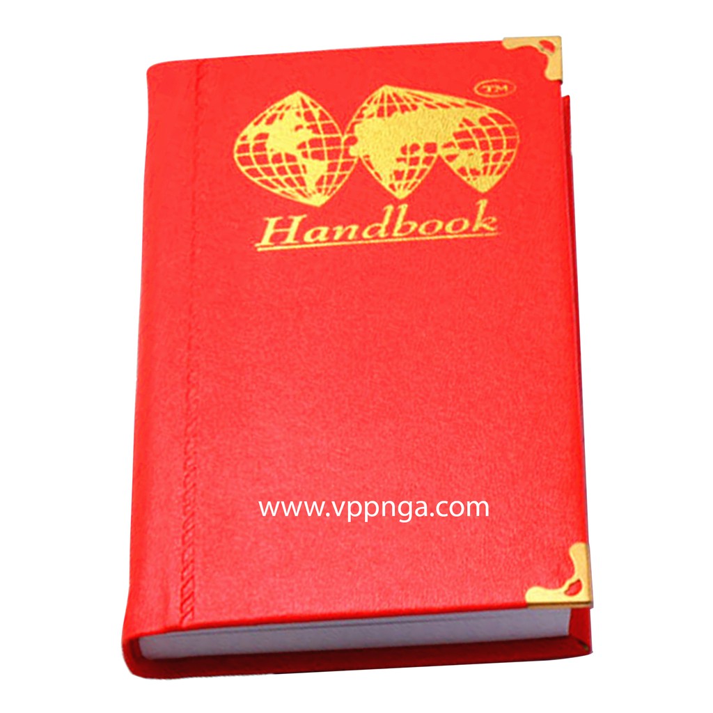 Sổ da Handbook TM (10x16)cm, nhỏ ĐB, 366tr