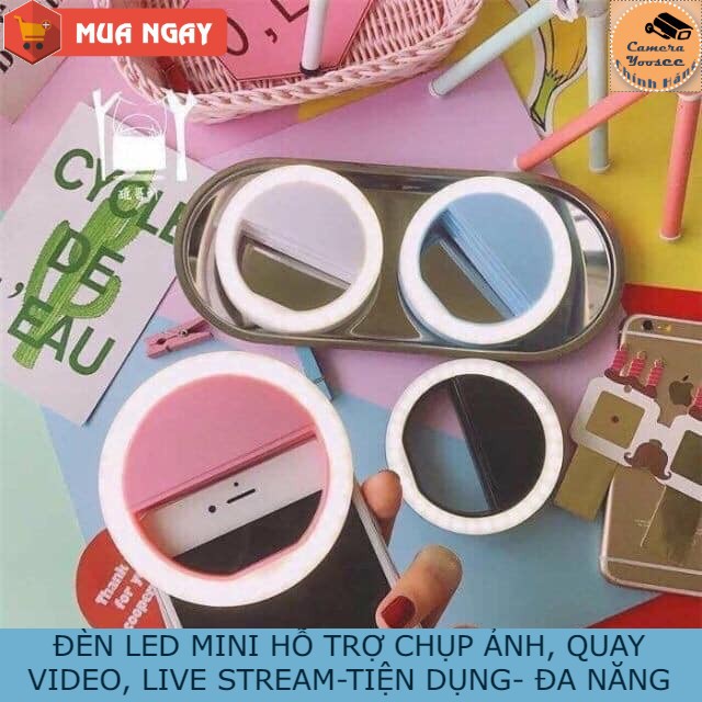 ĐÈN LED MINI GẮN ĐIỆN THOẠI HỖ TRỢ SELIFE, LIVESTREAM