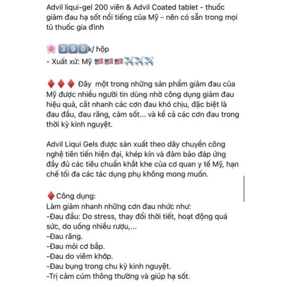 Hộp đựng ÁDVIL_200mg_100-200 viên coated