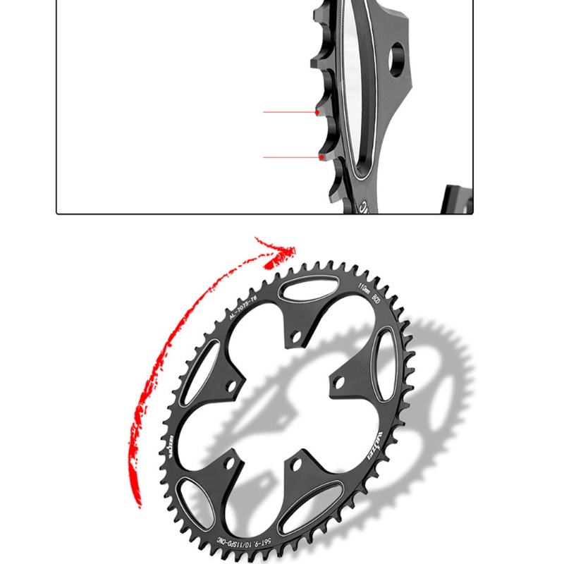 Đĩa Xích Xe Đạp Leo Núi Spmh 130bcd 50 / 52 / 54 / 56 / 58 / 60t