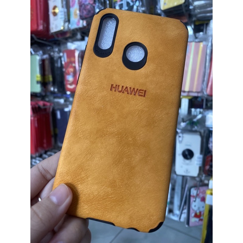 [Mã ELORDER5 giảm 10k đơn 20k] HUAWEI NOVA 3E Ốp lưng nhựa màu giả da siêu đẹp