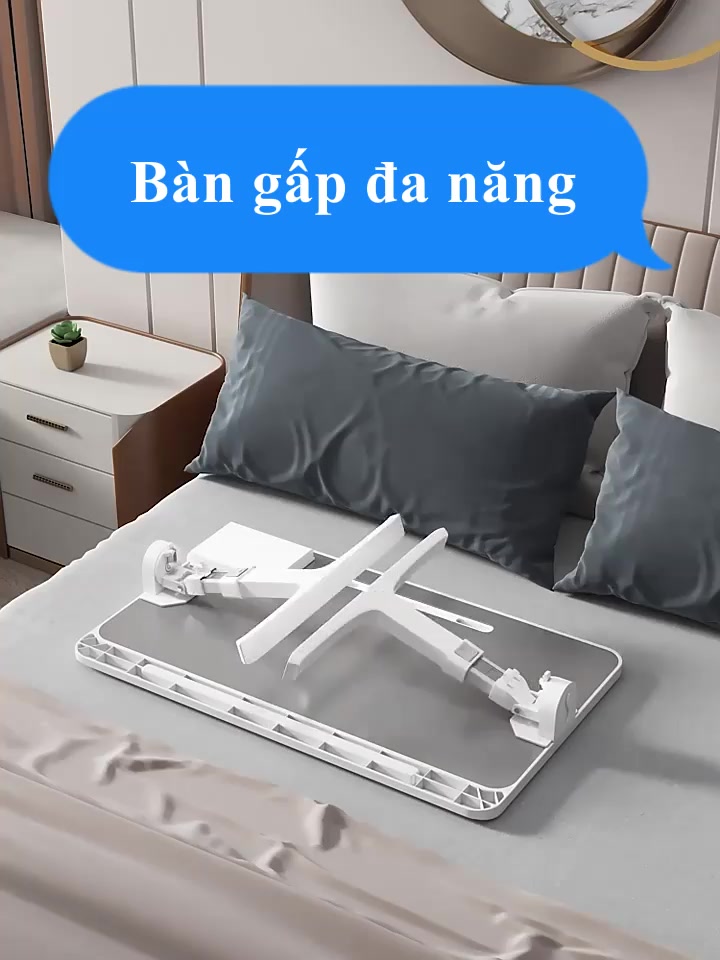 Bàn Học Thông Minh Gấp Gọn Đa Năng Có Khe Cắm Ipad Và Ngăn Kéo, Bàn làm việc kèm đèn, quạt, cổng sạc USB tiện ích | BigBuy360 - bigbuy360.vn