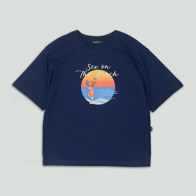 "S*X ON THE BEACH" COCKTAIL NAVY T-SHIRT