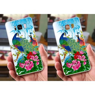 Ốp lưng Samsung S8 Plus (dẻo viền trắng trong) - Hình Chim Công, Cá Chép, Cò