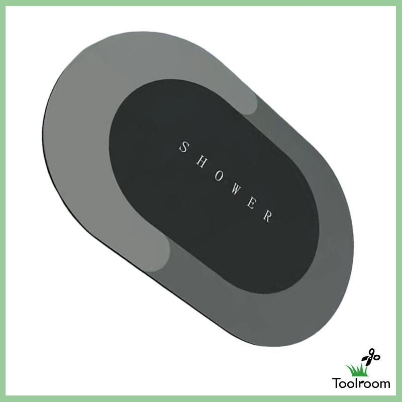 Thảm Chùi Chân Chống Trượt Nhanh Khô Hình Oval Kích Thước 40x60cm