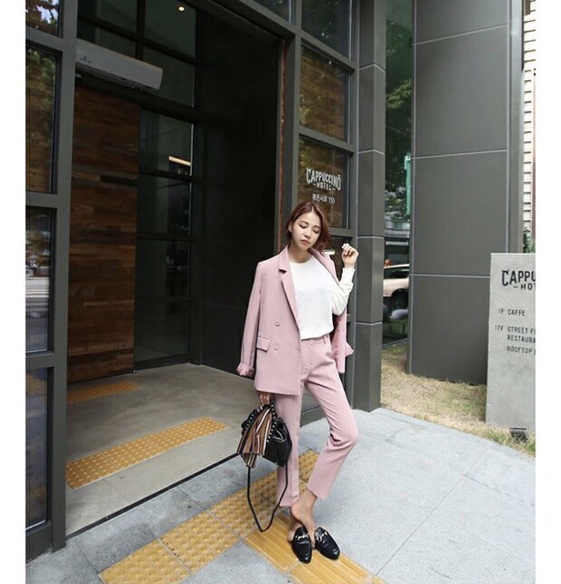 ORDER - Set vest hồng Ulzzang - kèm feedback khách + ảnh thật