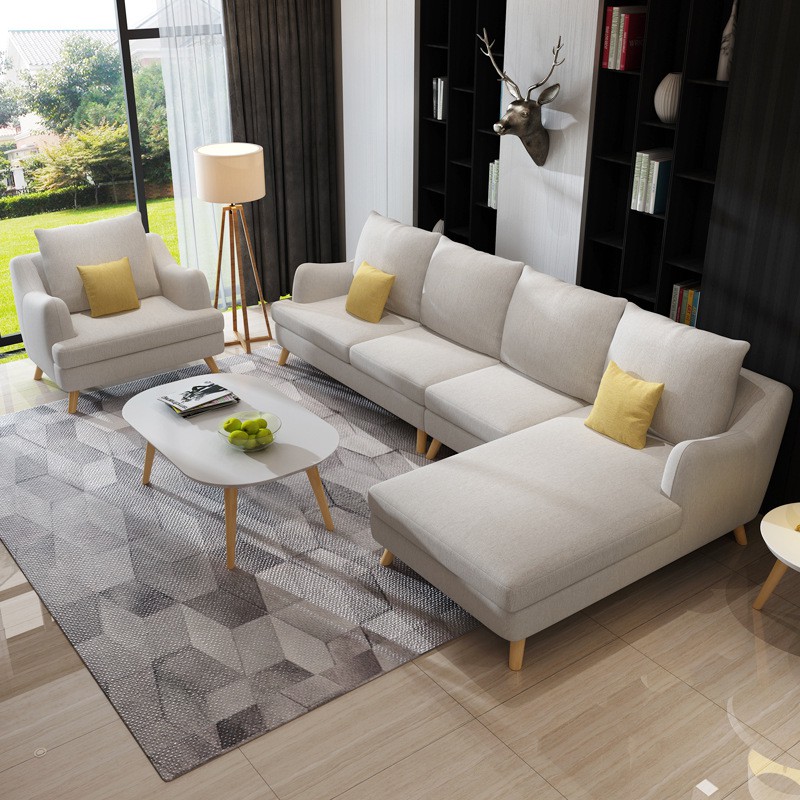 Sofa góc hiện đại dành cho phòng khách nhỏ DP12