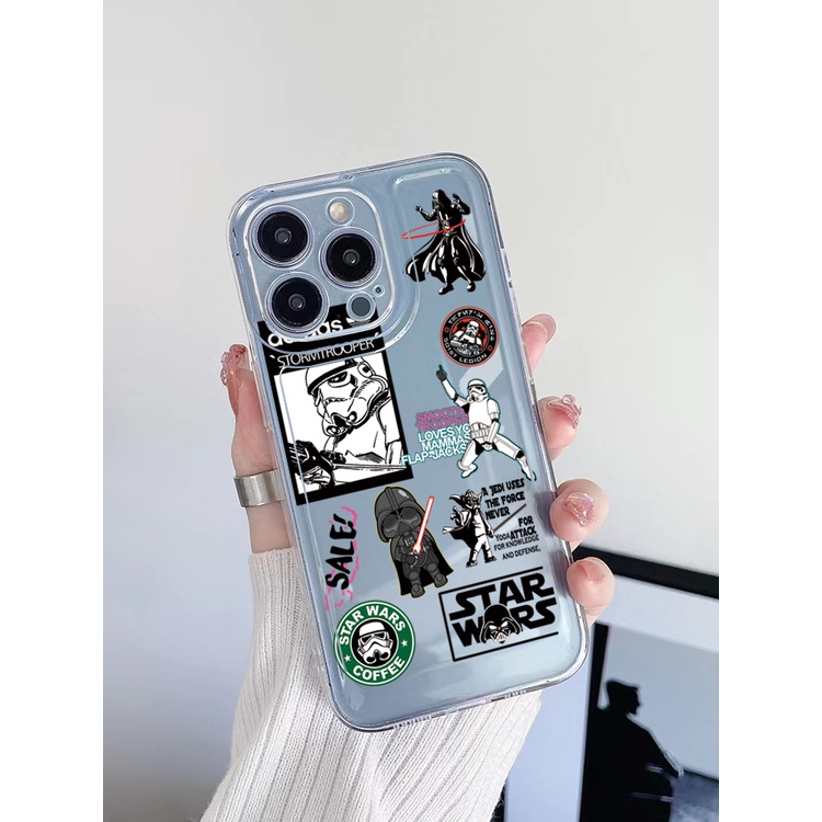 Ốp Điện Thoại TPU Trong Suốt Họa Tiết Star Wars Cho Xiaomi Redmi Note 11 12 Pro 5G 11S 10 Pro 4G 10S Redmi 12C 11A 10C 9C