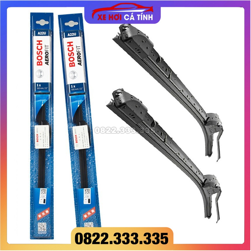 Gạt Mưa Bosch Siêu Bền Thân Mềm Không Xương - Gạt Mưa Ô Tô Silicone Loại  Cao Cấp Thương Hiệu Đức Độ Bền Cao