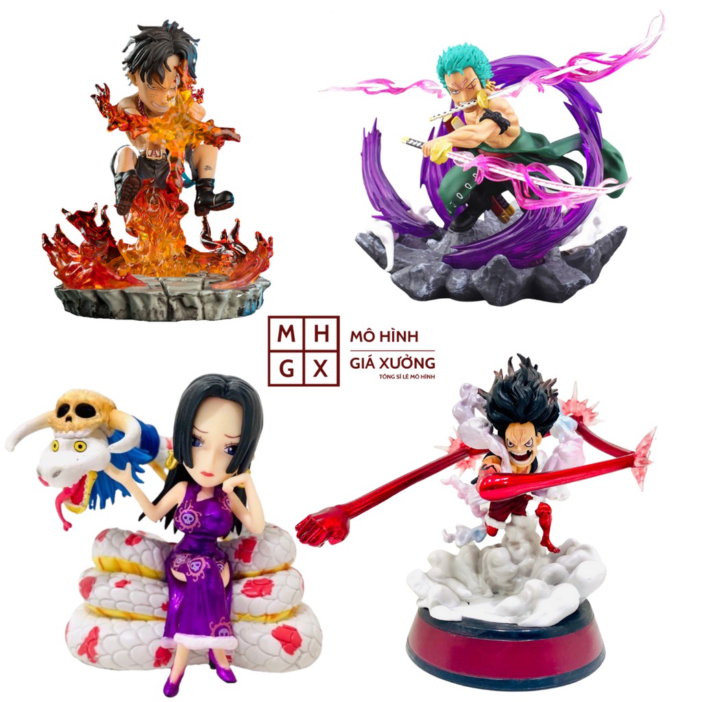 Mô hình One Piece Luffy Zoro Ace Sabo Marco Doflamingo Mihawk Boa Hancock  Kuma Katakuri , figure anime one piece