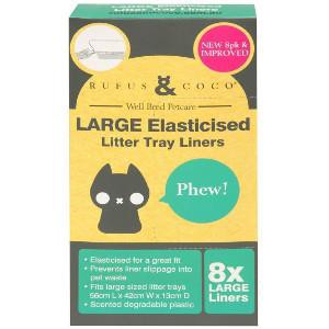 LÓT KHAY VỆ SINH RUFUS &amp; COCO  ELASTICISED LITTER TRAY LINERS