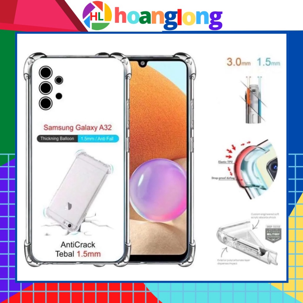 Ốp lưng dẻo trong suốt chống sốc 4 góc, bảo vệ Camera SamSung Galaxy A03S, A22, A12, A52, A72, A32, Note 20 Ultra, S21