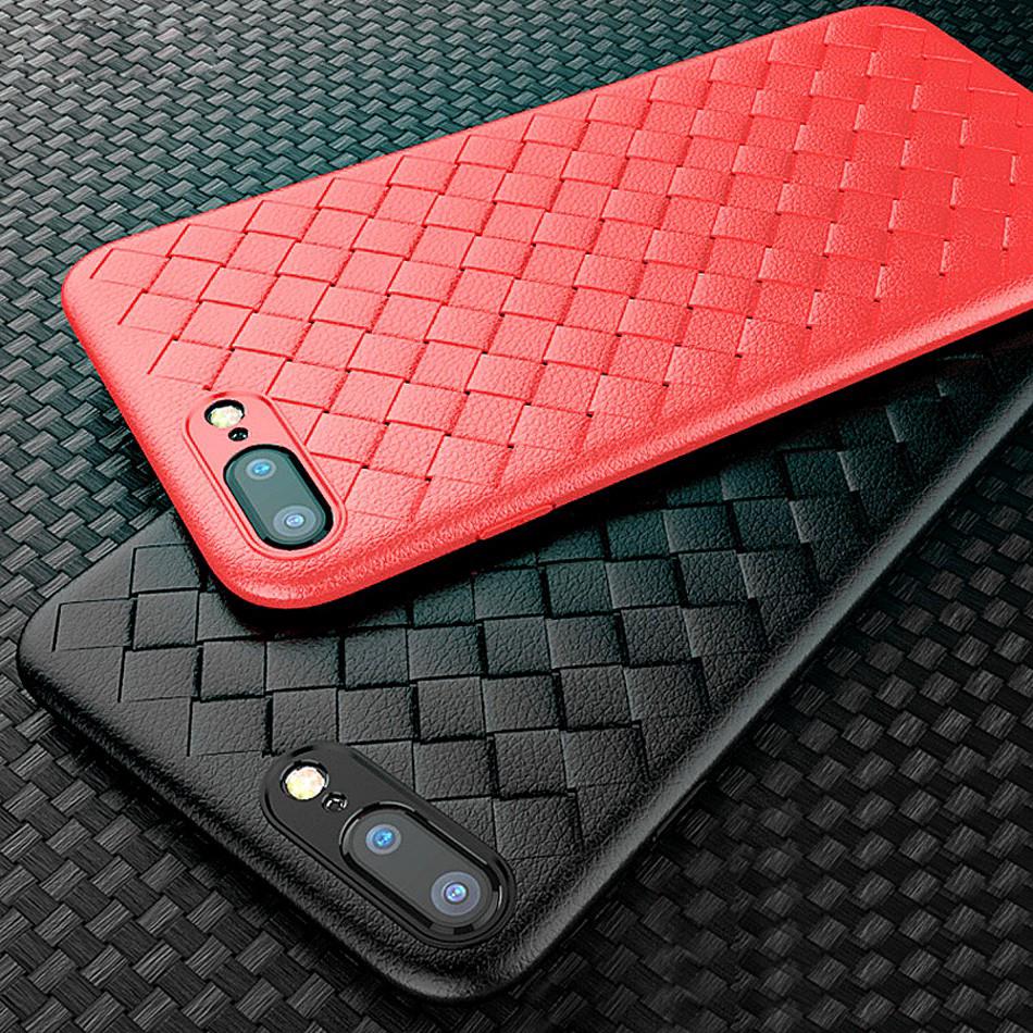 Ốp Điện Thoại Silicon Mềm Họa Tiết Đan Chéo Cho iP SE 2022 SE3 SE2 7 8 Plus