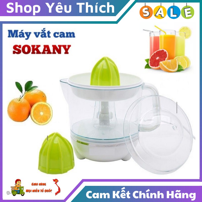 Máy Vắt Cam Tự Động Sokany Nhiều Tốc Độ Khác Nhau Dễ Dang Tháo Lắp Và Vệ Sinh Giúp Tiết Kiệm Thời Gian Và Công Sức