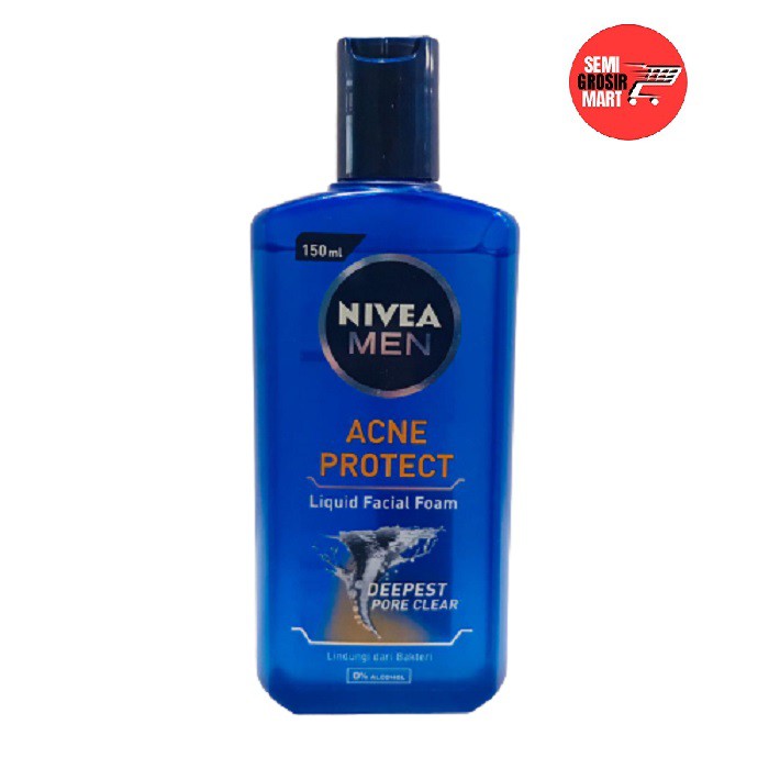 (hàng Mới Về) Sữa Rửa Mặt Tạo Bọt Nivea Trị Mụn Cho Nam 150ml