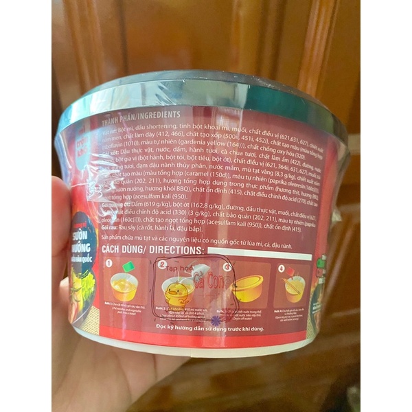 Mì trộn Cung Đình Kool tô 90g vị trứng muối và tô 105g BBQ sườn nướng Hàn Quốc