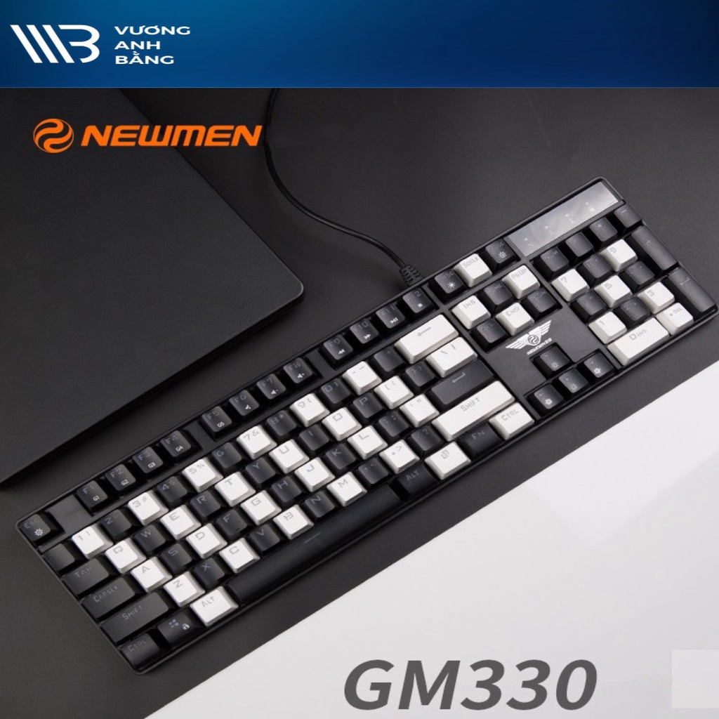 Bàn Phím Keyboard NEWMEN GM330 Black USB - Hàng Chính Hãng
