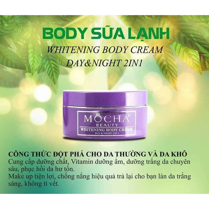 Kem dưỡng trắng toàn thân Body sữa lạnh Mocha