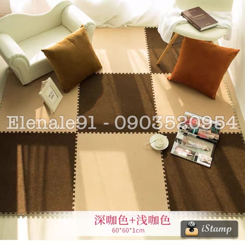 thảm xốp ghép nhung 60x60x1cm hàng đẹp