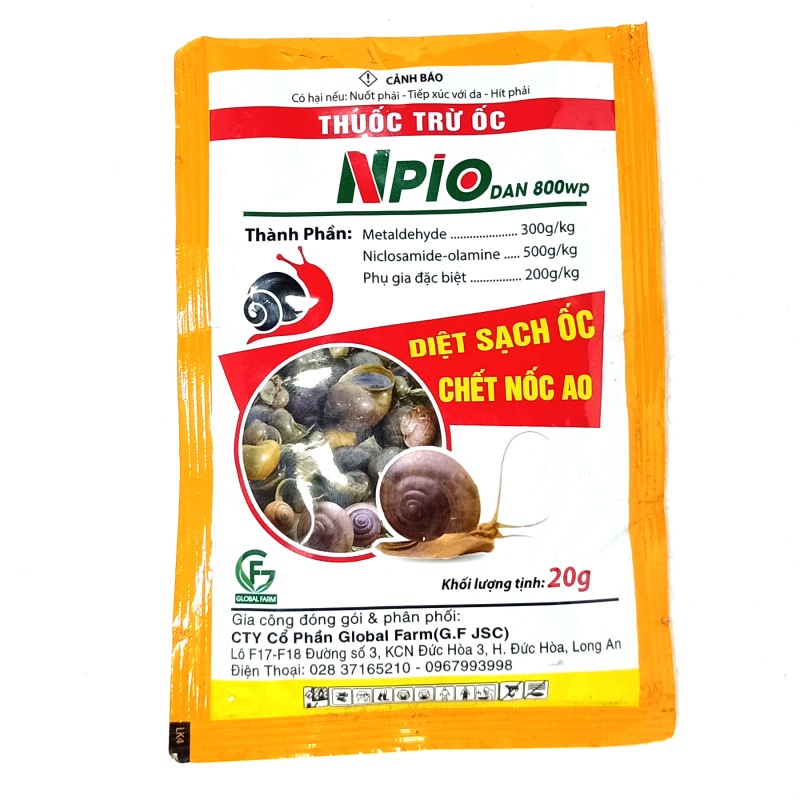 Thuốc Trừ Ốc NPIO DAN 800WP (20g)