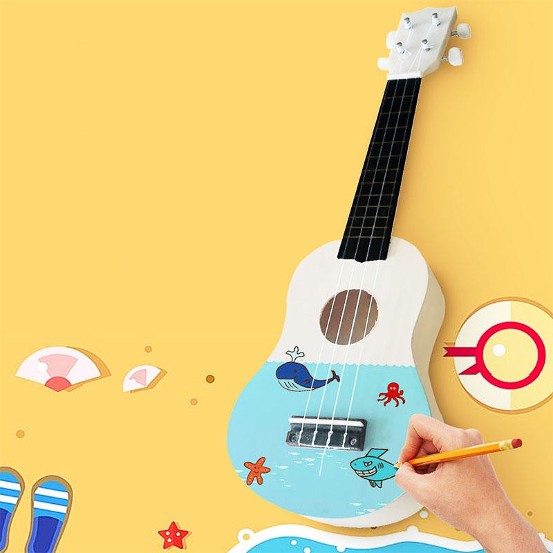 Đàn Ukulele trơn không màu, thỏa sức sáng tạo trên đàn - HÀNG CÓ SẴN