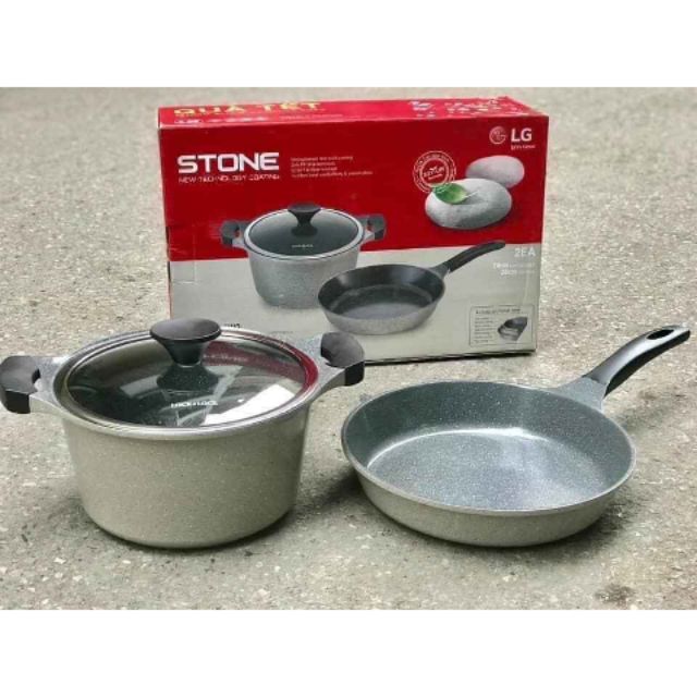 Bộ nồi chảo Stone Lock&Lock