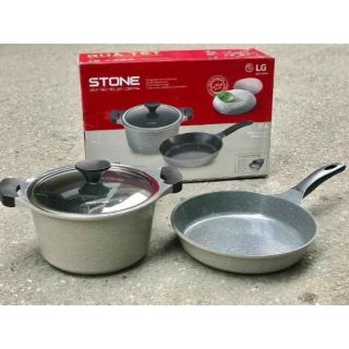 Bộ nồi chảo Stone Lock&Lock