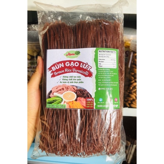 Bún Gạo Lứt EAT CLEAN - ăn kiêng - ăn chay - giảm cân gói 500gr