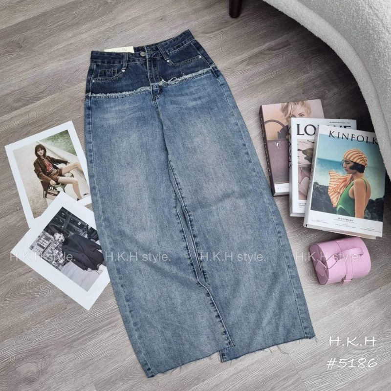 Quần jeans pha màu cạp hàng QCL1