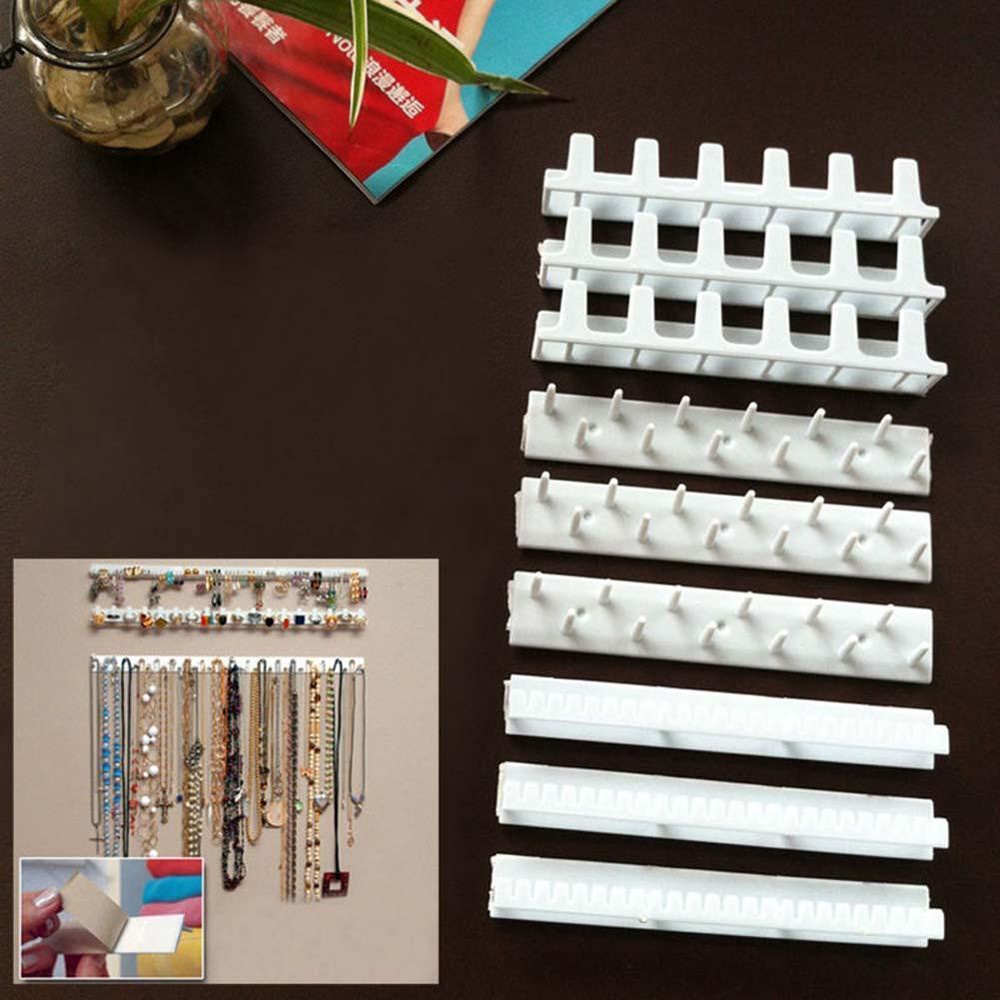 Set 9 Móc Mini Treo Trang Sức Vòng Đeo Tay / Dây Chuyền Gắn Tường Tiện Lợi Đứng