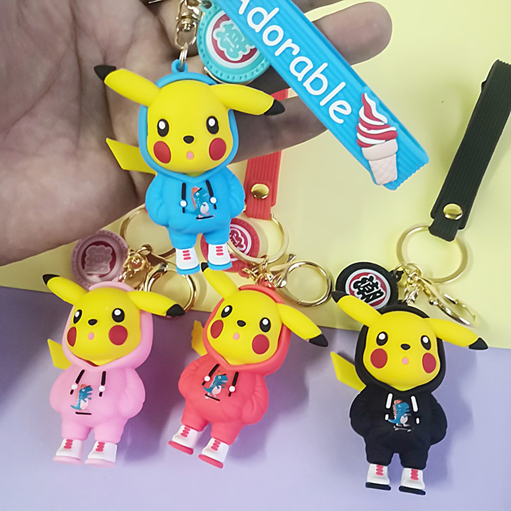 Móc Khóa Hình Pikachu Dễ Thương