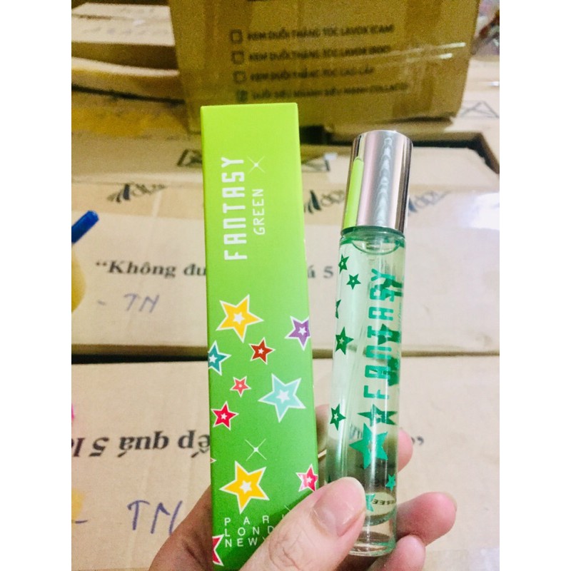 Nước hoa Fantasy N24 màu xanh lá(hàng chuẩn) chai 18ml