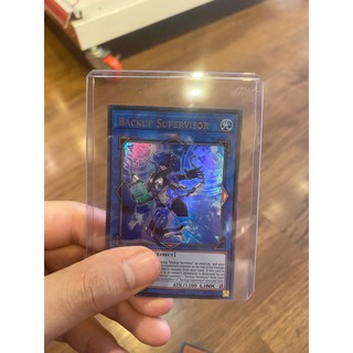 Lá bài thẻ bài Yugioh Backup Supervisor – Ultra Rare - Tặng bọc bài nhựa bảo quản
