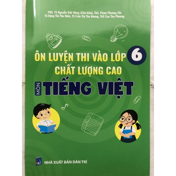 Sách - Ôn luyện thi vào lớp 6 chất lượng cao Môn Tiếng Việt