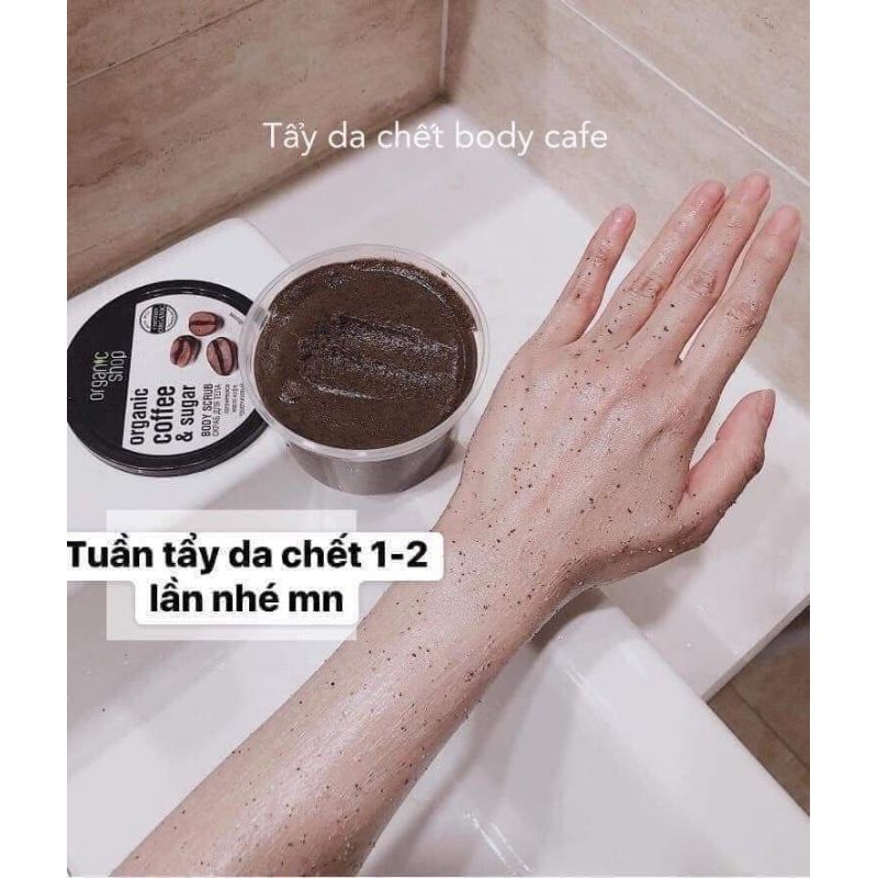 Tẩy da chết Toàn Thân Organic Shop Organic Coffee & Sugar Body Scrub