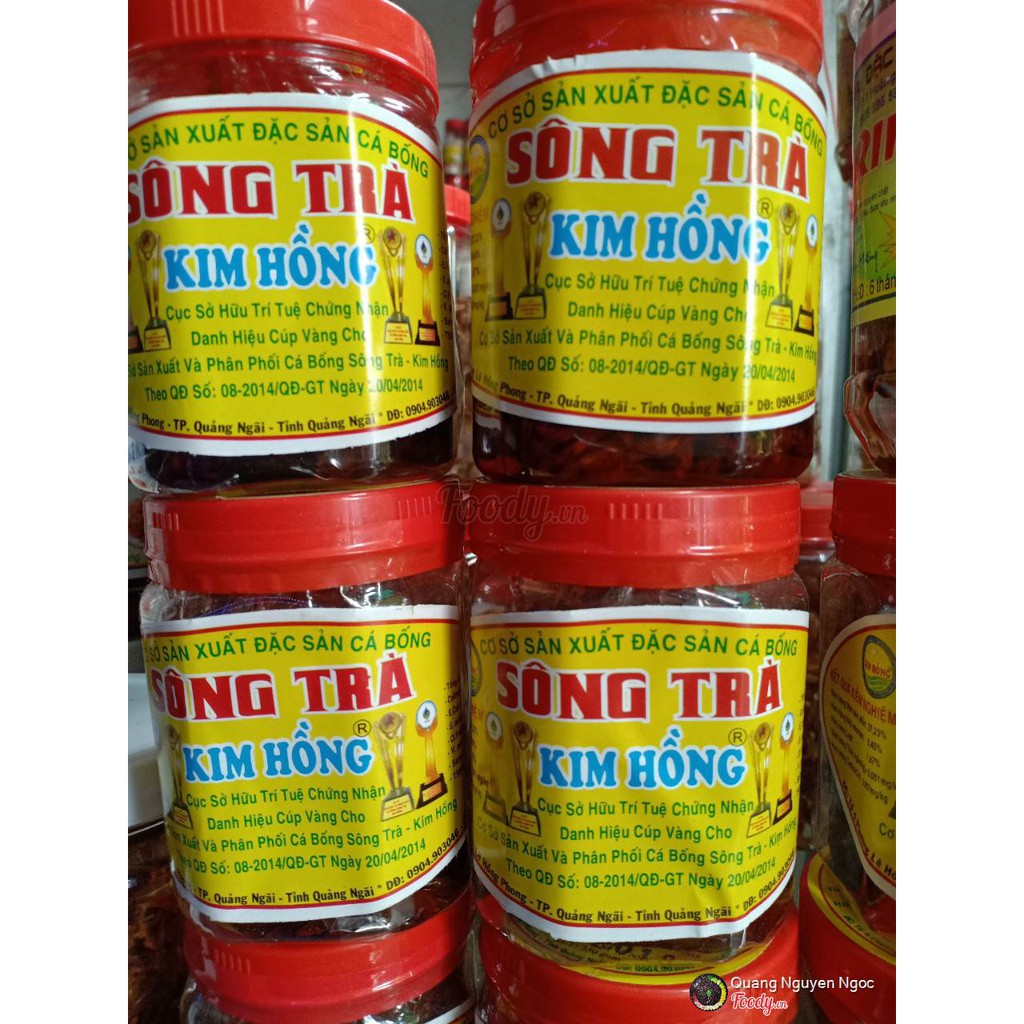 CÁ BỐNG SÔNG TRÀ ĐẶC SẢN NỔI TIẾNG QUẢNG NGÃI HIỆU KIM HỒNG ( hũ 500gr )