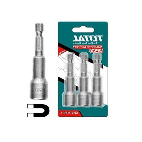 BỘ MŨI BẮN VÍT TOLE 8MM CÓ NAM CHÂM TOTAL TAC270832  MŨI BẮN VÍT TÔN INGCO DCA