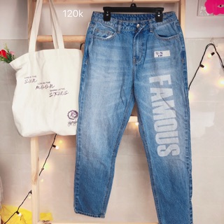 Jeans 2hand lưng cao