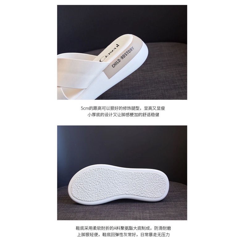 Dép Sandal Đế Dày Thời Trang Mùa Hè Dành Cho Nữ / Size 35-40