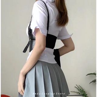 [CÓ SẴN] Đai nịt harness corset bản to da PU