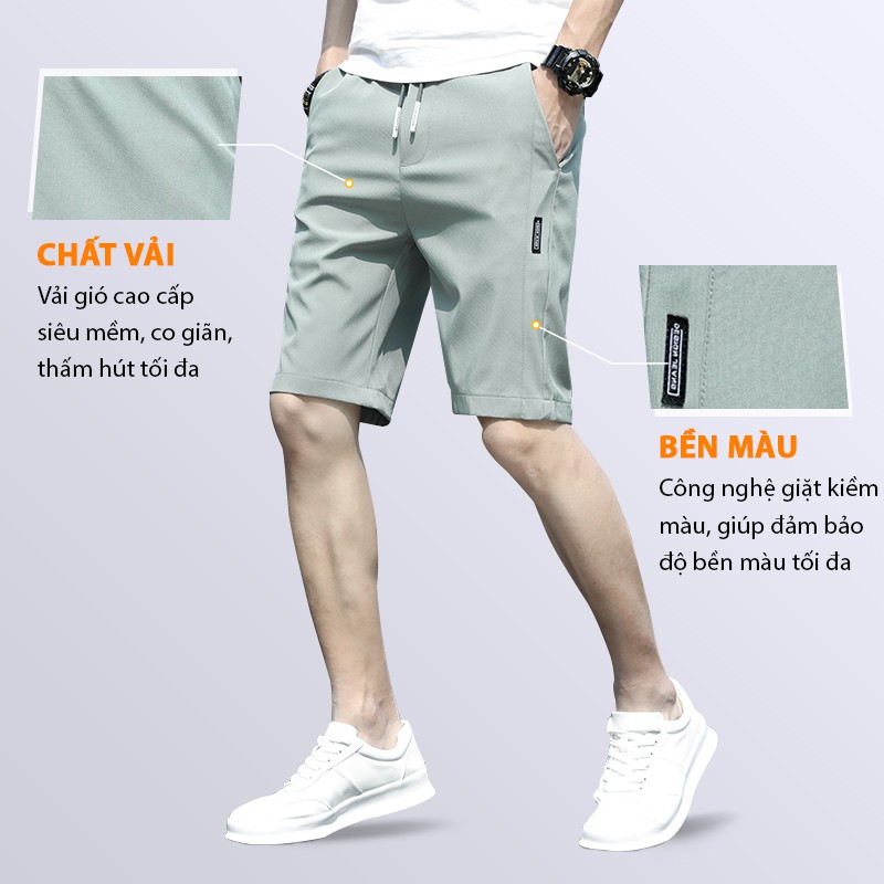 Quần short nam thể thao đẹp mã TT10-Q Quần đùi nam mùa hè nam dáng lửng thun trơn vải gió co giãn có dây rút | BigBuy360 - bigbuy360.vn