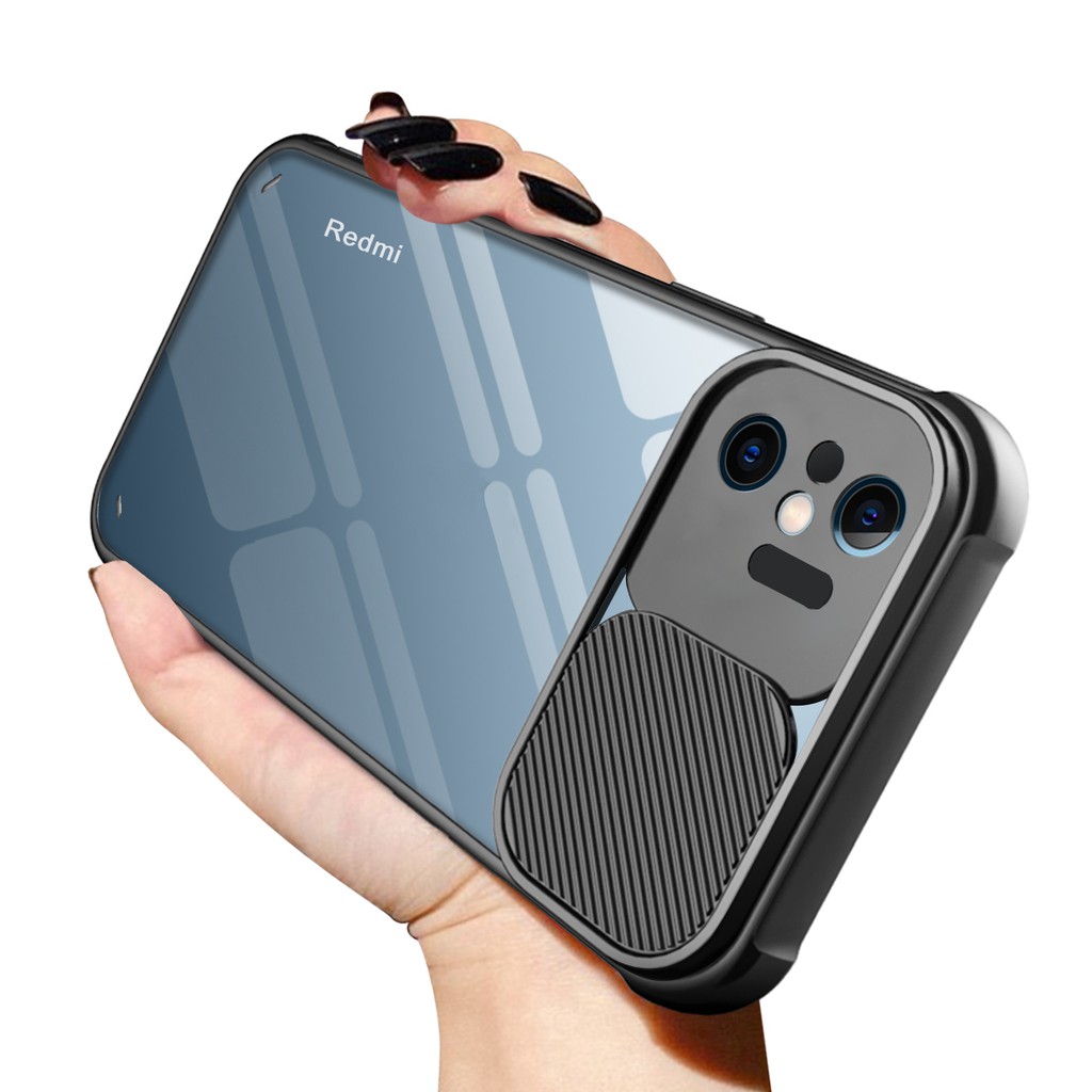 Ốp điện thoại có nắp bảo vệ camera cho Xiaomi Redmi Note 10 Pro Max 10s 10t K40 Poco F3 M3