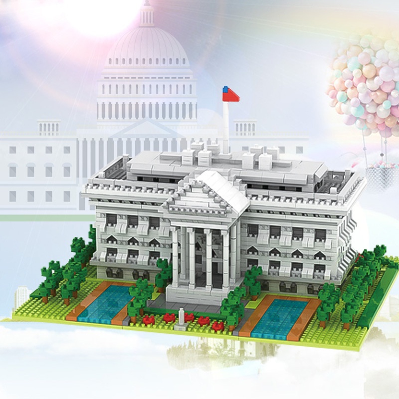 ĐỒ CHƠI XẾP HÌNH LẮP RÁP WHITE HOUSE KIẾN TRÚC KỲ QUAN THẾ GIỚI, Lắp Ghép Nhà Trắng