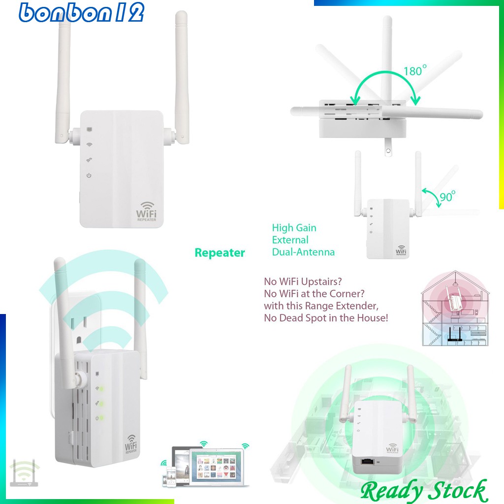 Thiết Bị Phát Wifi 2 Đầu 300mbps